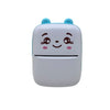 Set Mini Imprimanta Foto Portabila, Flippy, Include: 1x Set de Markere, 5x Role de Hartie Termica, 5x Role Hartie Adeziva, Incarcare USB, Bluetooth, Print Alb-Negru, Model Ursulet, Alb/Albastru-0