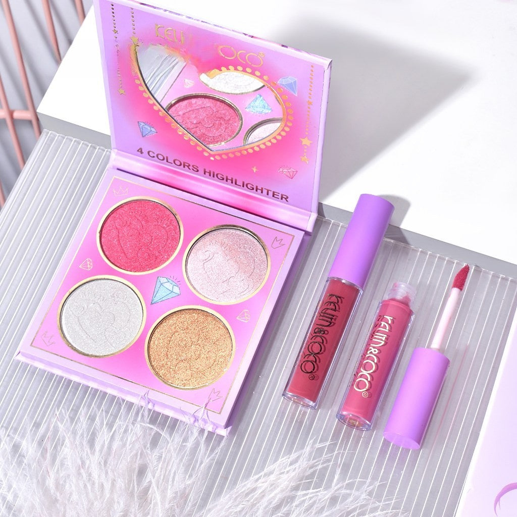 Set 4 Produse de Machiaj, KEVIN &amp; COCO, Vanilla Queen, 22 culori, 19.7 x 21.2 x 2.5 cm-2
