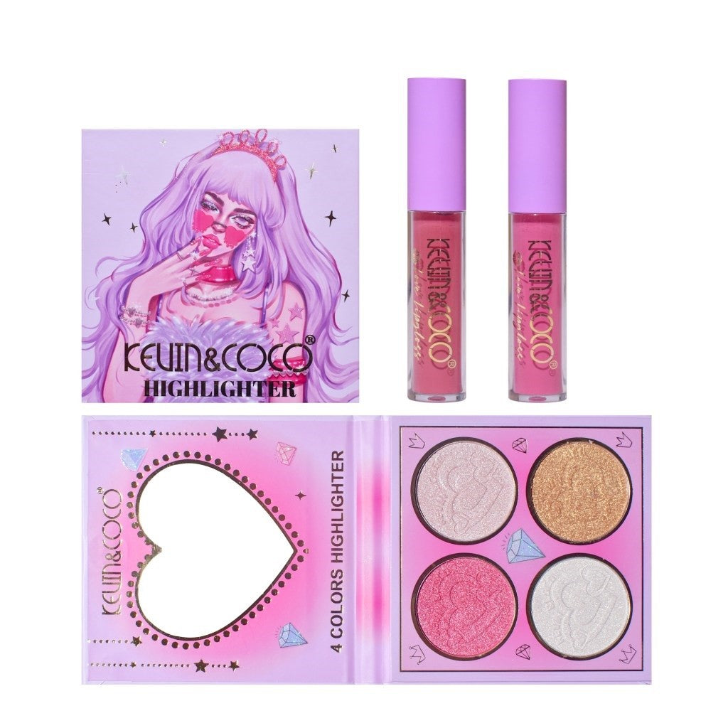 Set 4 Produse de Machiaj, KEVIN &amp; COCO, Vanilla Queen, 22 culori, 19.7 x 21.2 x 2.5 cm-7