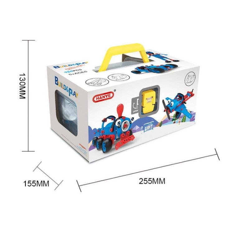 Set pentru construit masini, Flippy, Educativ si creativ, 134 piese-2
