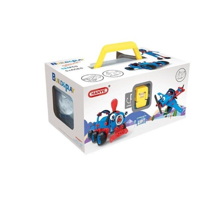 Set pentru construit masini, Flippy, Educativ si creativ, 134 piese-4