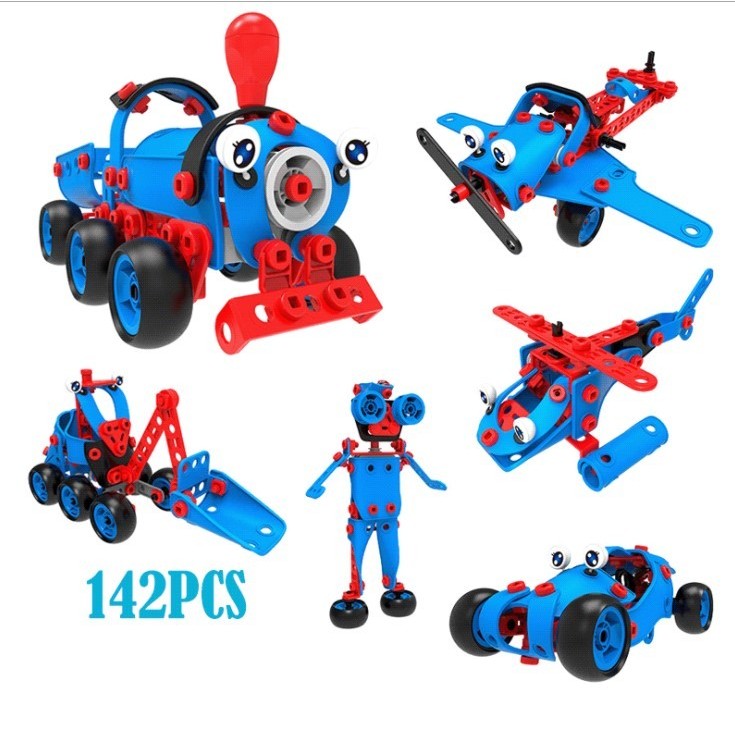 Set pentru construit masini, Flippy, Educativ si creativ, 134 piese-5
