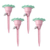 Set picuratoare cu valva pentru irigare Flippy, design floare, viteza reglabila, fixare prin infigere, practic, 16.8 x 9 cm, roz-0