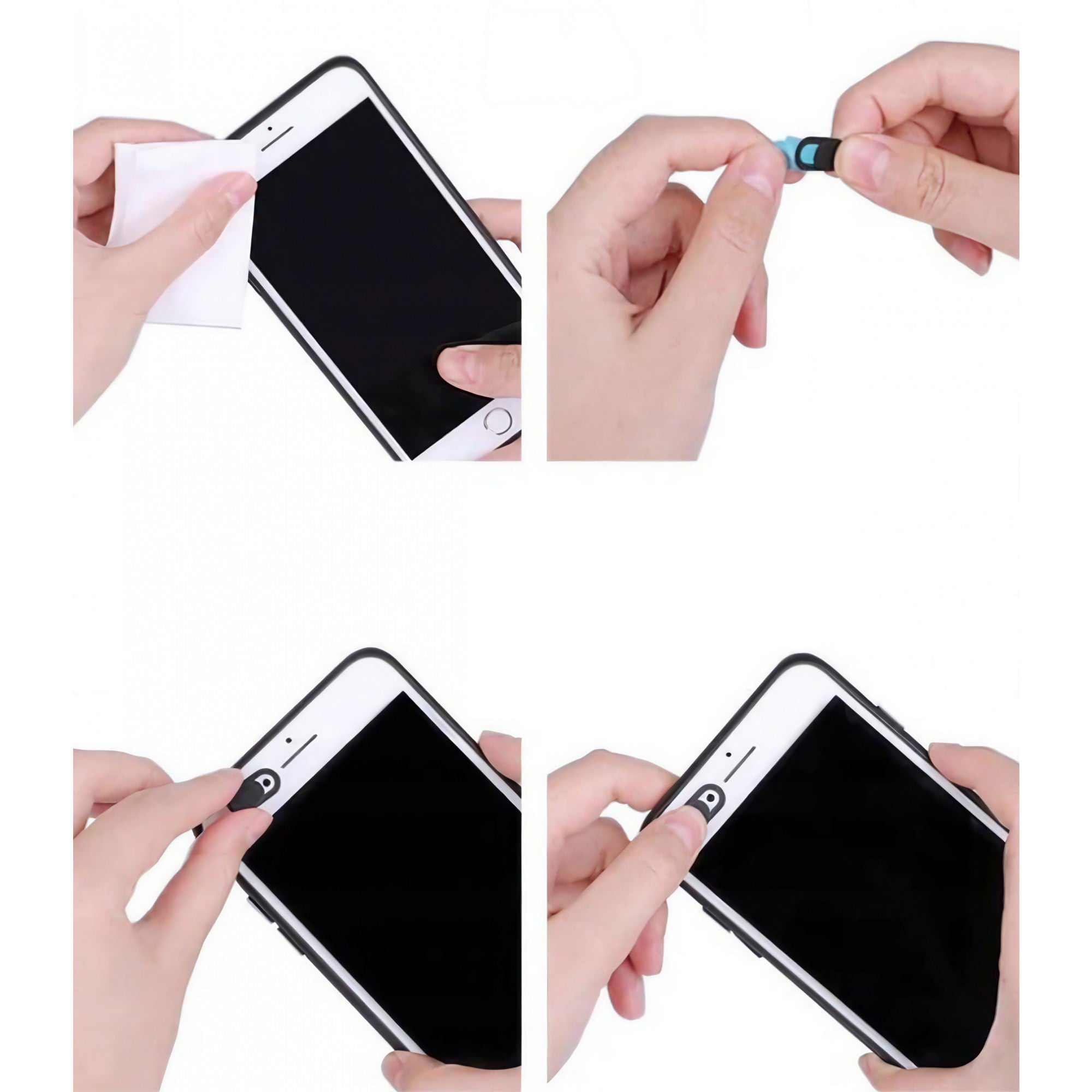 Set protectii camera, Flippy, 8 buc, negru-5