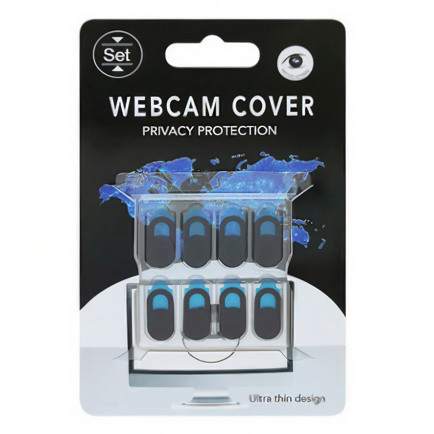Set protectii camera, Flippy, 8 buc, negru-0