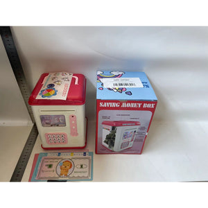 Set Pusculita pentru Copii, Flippy, Tip ATM, Parola cu Amprenta, Roz, 580 g-0