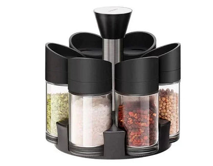 Oferta Specială 3 în 1: Pulverizator pentru Ulei și Oțet + Suport Condimente Rotativ + Suport Uscare Vase