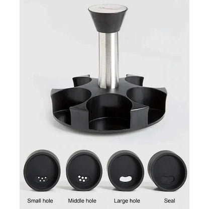 Oferta Specială 3 în 1: Pulverizator pentru Ulei și Oțet + Suport Condimente Rotativ + Suport Uscare Vase