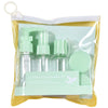Set Recipiente pentru Cosmetice, Flippy, 5 Piese, cu Gentuta, pentru Calatorii, Reutilizabile, Verde, Material Plastic, 40 ml, 10g-0