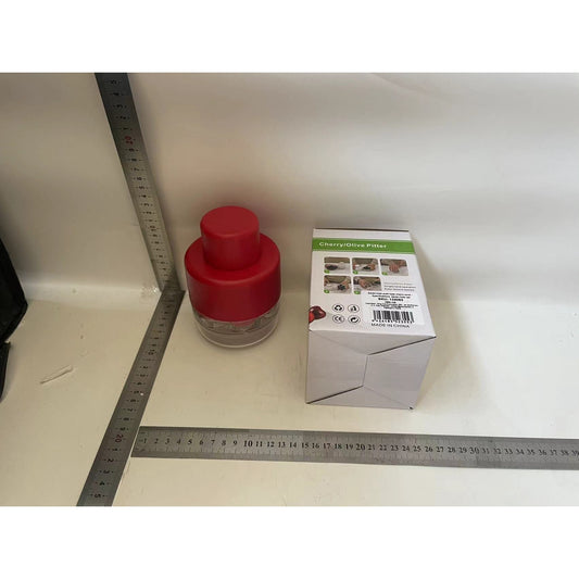 Aparat de Scos Samburi, Flippy, Manual, cu 6 Gauri, pentru Cirese, Rosu-1