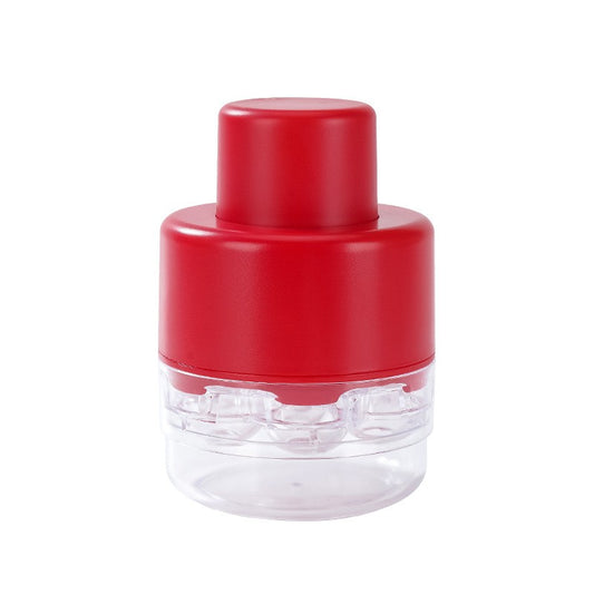 Aparat de Scos Samburi, Flippy, Manual, cu 6 Gauri, pentru Cirese, Rosu-0
