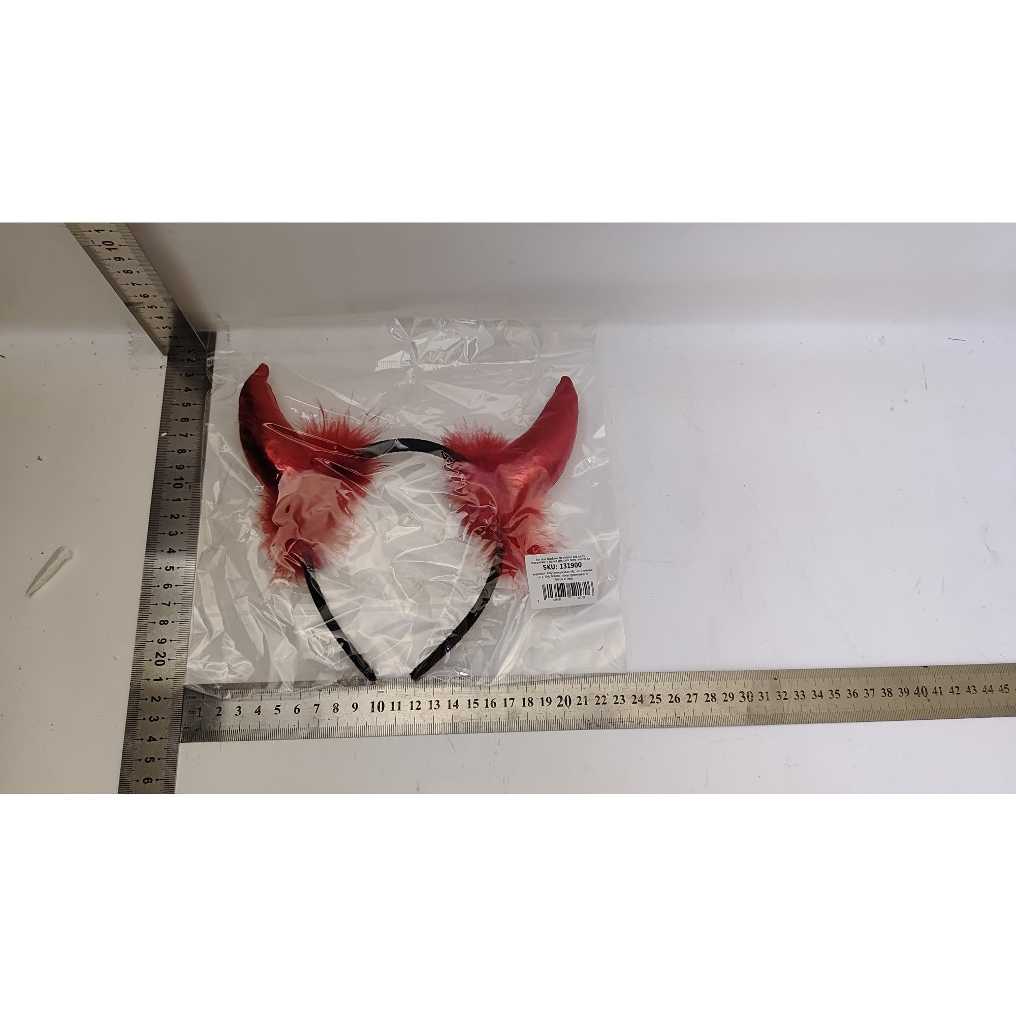 Coronita Deghizare, Devil, Rosu cu Puf Rosu, Universala-1
