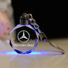 Breloc auto din cristal cu LED - Logo MERCEDES