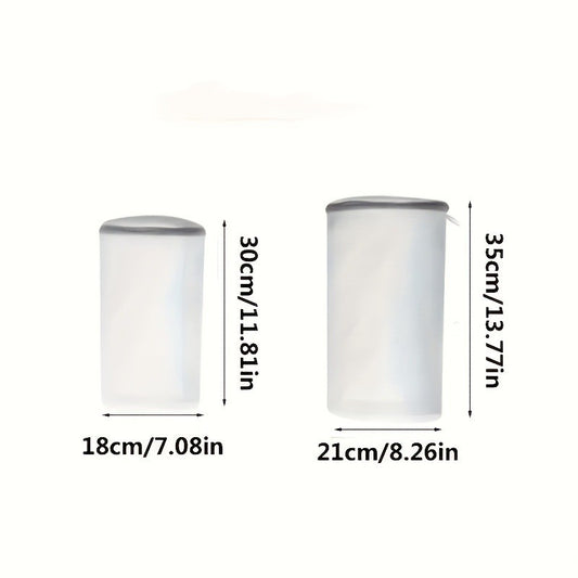 Sac Cilindric pentru Spalare Incaltaminte, Flippy, Dimensiuni Mici, pentru Masina de Spalat, 31x18x3 cm, Alb-0