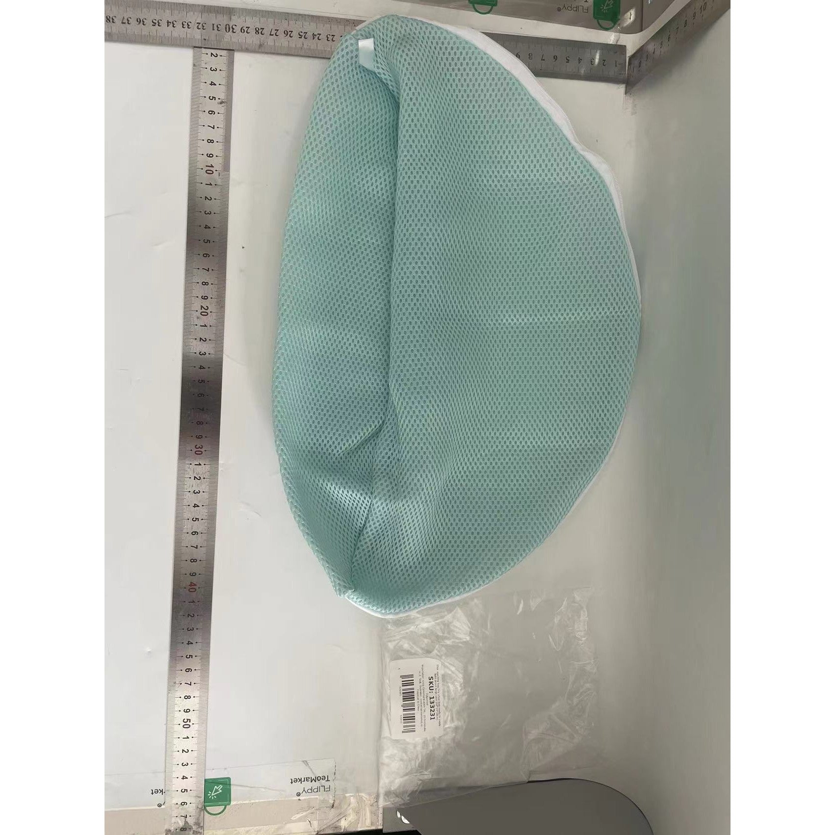 Sac pentru Spalare Incaltaminte, Flippy, Dimensiuni Mari, pentru Masina de Spalat, 42x24x24 cm, Verde Deschis-1