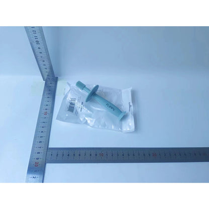 Periuta de Dinti din Silicon pentru Bebelusi, Flippy, fara BPA, 360 Grade, Turcoaz-1