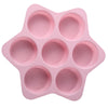 Forma din Silicon pentru Hamburgeri, Flippy, cu 7 Locuri, pentru Copt, Roz-0