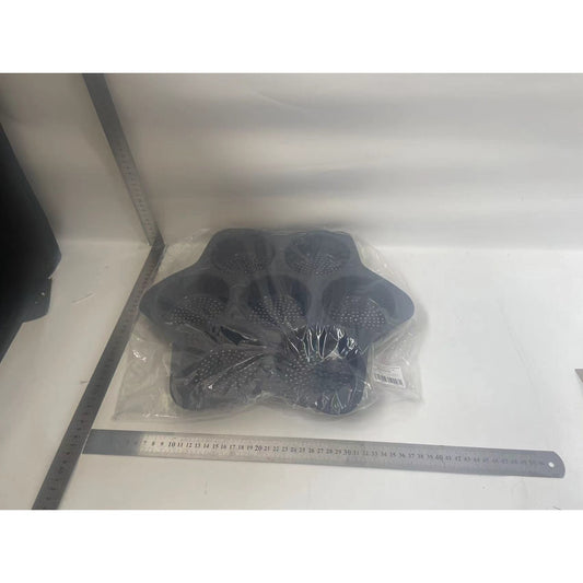Forma din Silicon pentru Hamburgeri, Flippy, cu 7 Locuri, pentru Copt, Gri-1