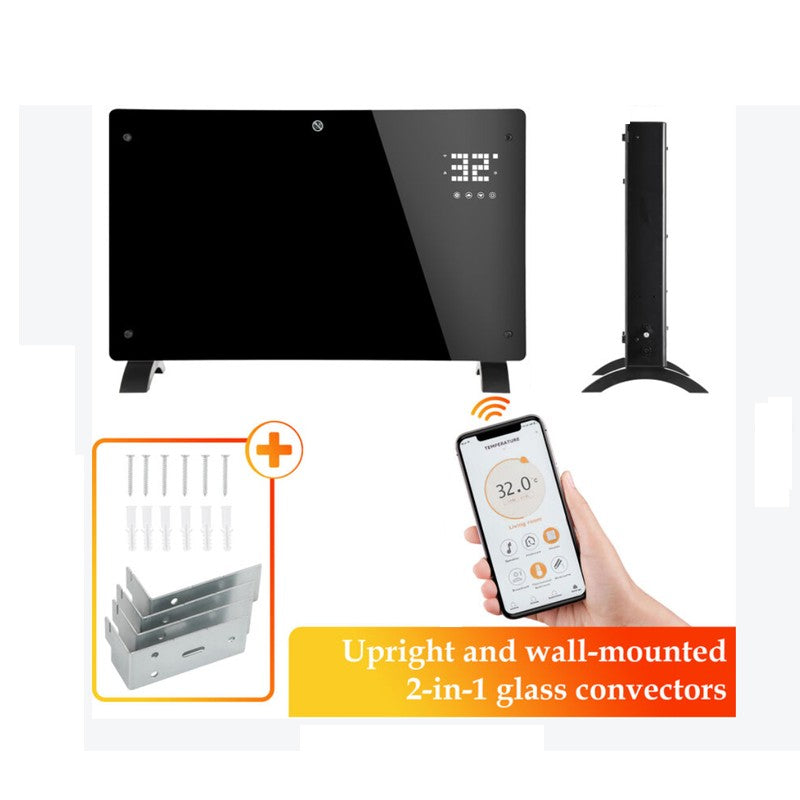 Convector Electric, 2000W, Wi-Fi, Termostat, afisaj LED, Touch Screen, Control din Telefon,-5