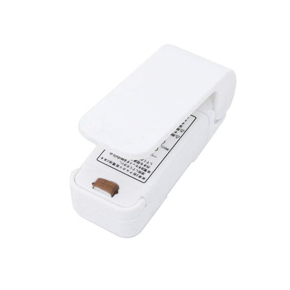 Mini Aparat de Sigilat Pungi cu Baterii, Flippy, Etansare prin Caldura, Spate Magnetic, Portabil, 9.7x3 cm, Alb-0