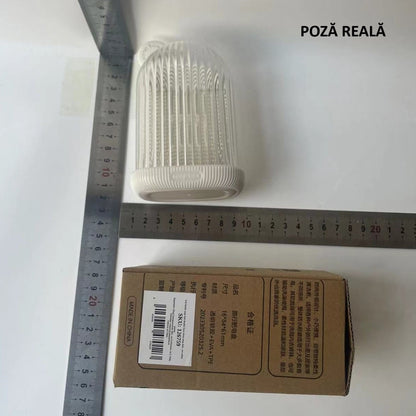 Sapuniera de Calatorie, Flippy, Suport pentru Sapun cu Scurgere a Apei, Recipient cu Capac Depozitare, Savoniera pentru Baie, 12.6x6.1x8.4cm, Alb-11