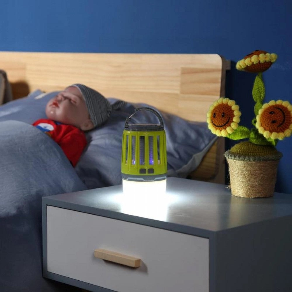 Lampă UV antiinsecte Flippy, anti muste, anti tantari, Conectare la priza prin USB, portabil, 3.7 V, 200 lumeni, 8.5 x 13.3 cm, Verde-5