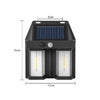 Lampa Solara LED Decorativa de Perete, Flippy, pentru exterior, suspendata, 15x13x6 cm, Neagra-0