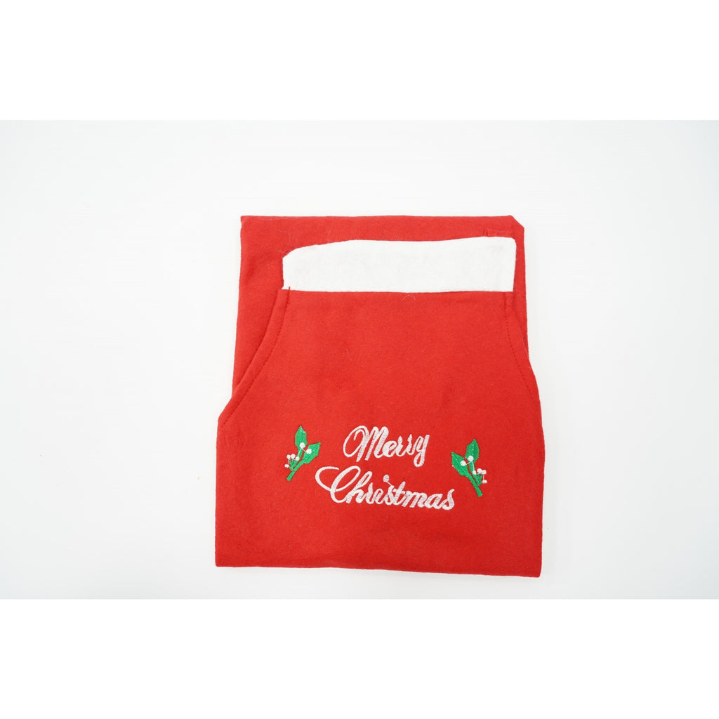 Sort Craciun, Flippy,cu inscriptie Marry Christmas, rosu, pentru adulti, poliester-5