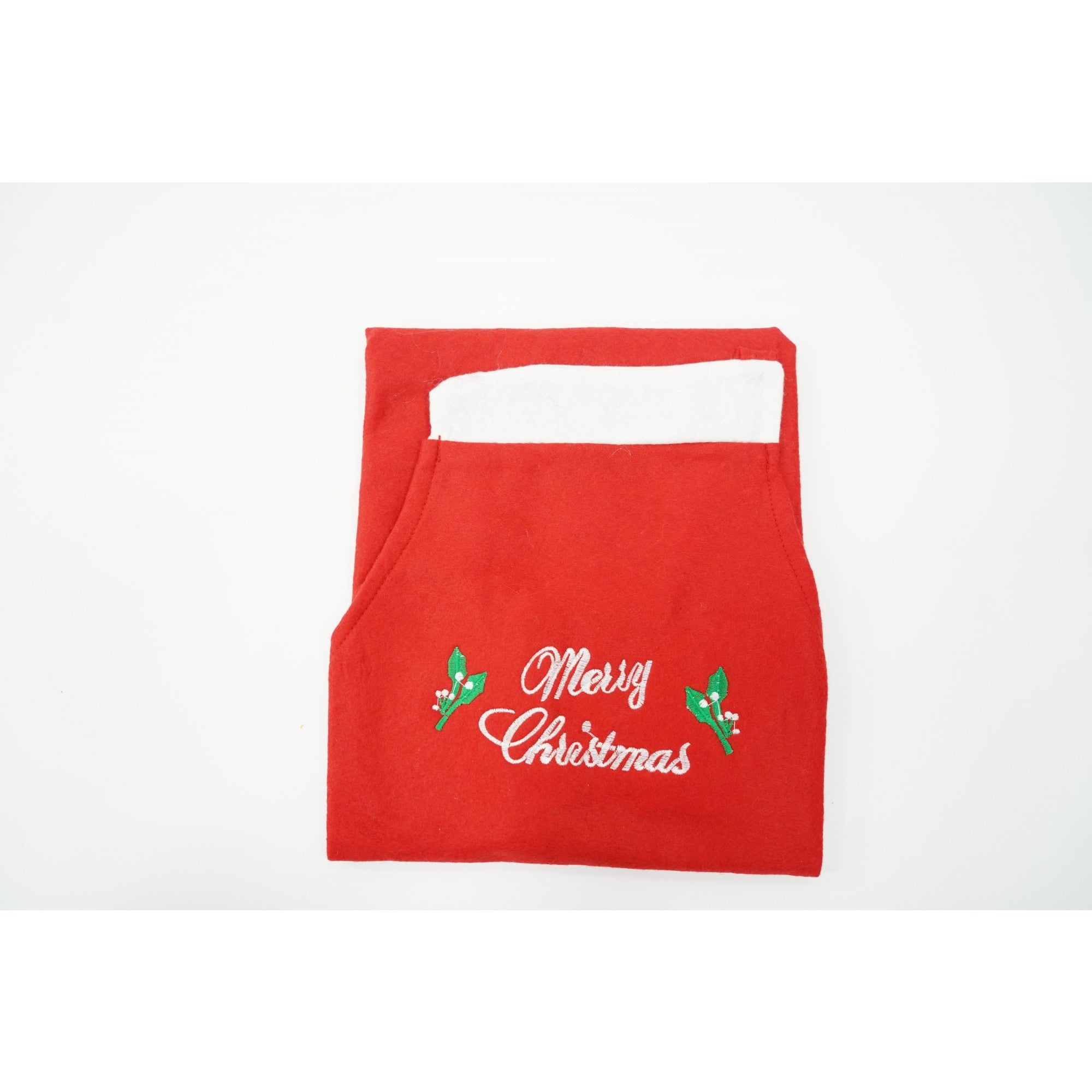 Sort Craciun, Flippy,cu inscriptie Marry Christmas, rosu, pentru adulti, poliester-5