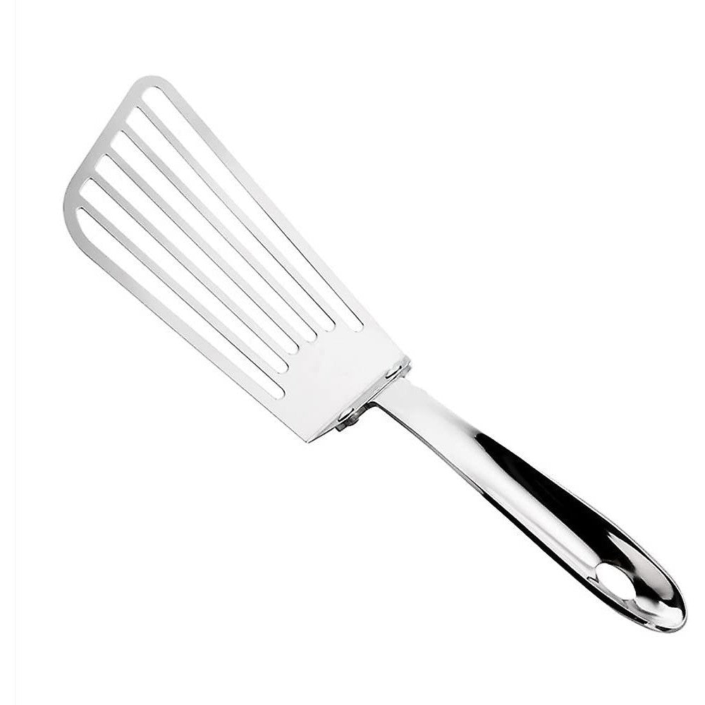 Spatula flexibila Flippy, Fish Turner, din otel, durabila, cu margini subtiri pentru taiere, pentru carne, oua, peste, multifunctionala, argintiu-0