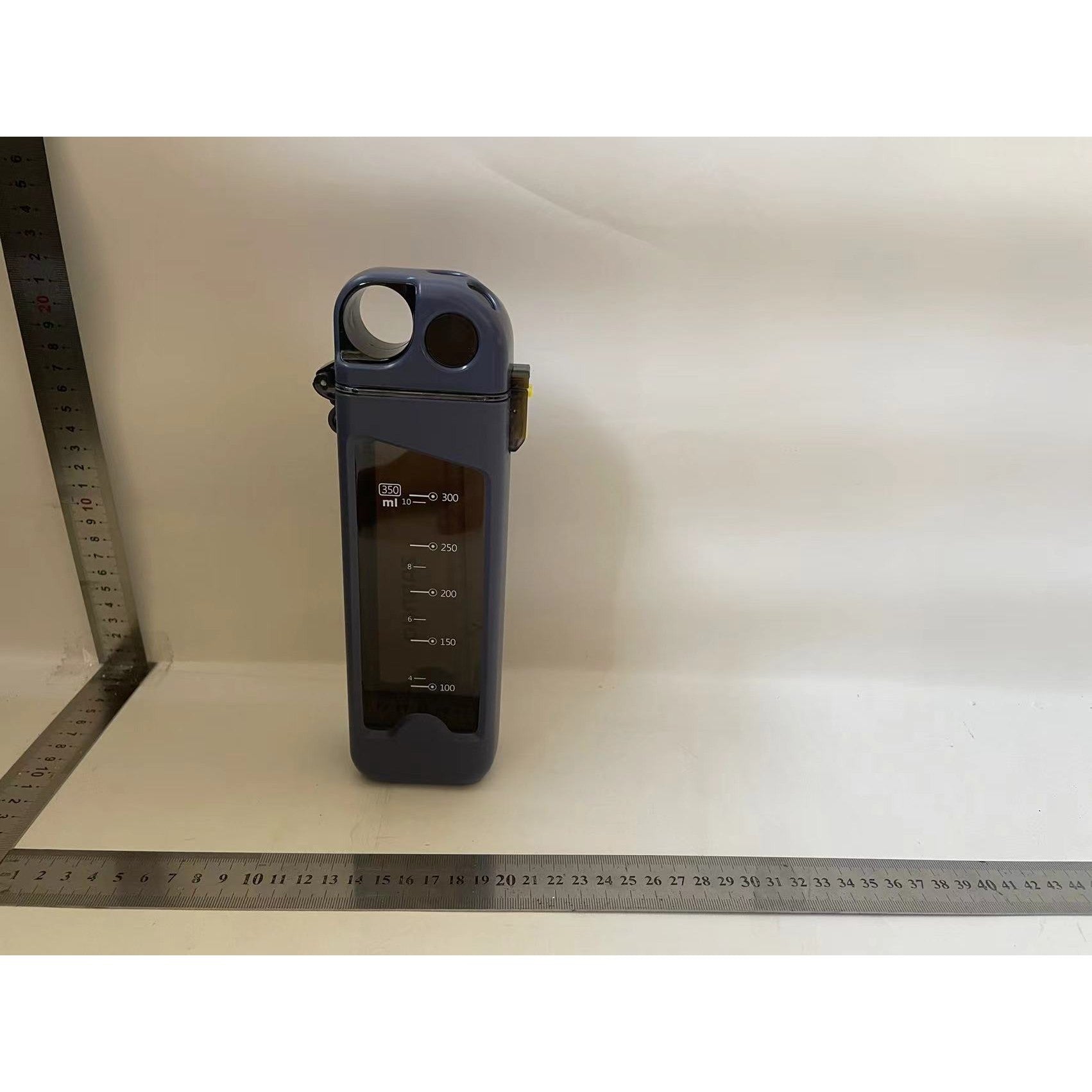 Sticla de Apa pentru Sport, Flippy, Albastra, 350 mL, cu Pai si Capac-1