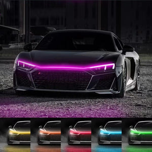 Banda LED iluminare capota, tensiune 12V, lungime 180cm, lumina Multicolora, RGB-0
