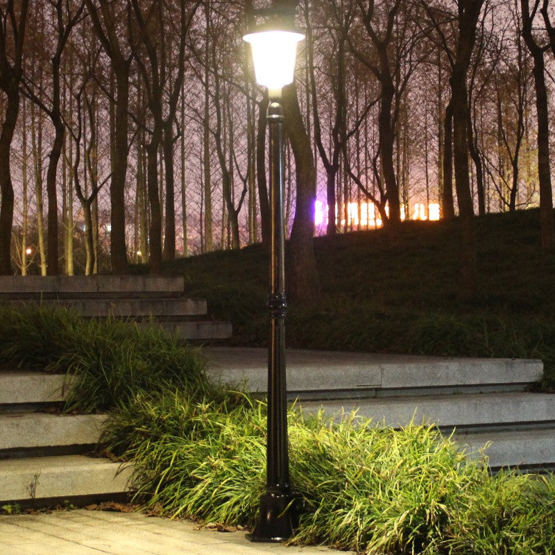 Lampa solara de tip stalp pentru gradina, Flippy, Alb Cald-3