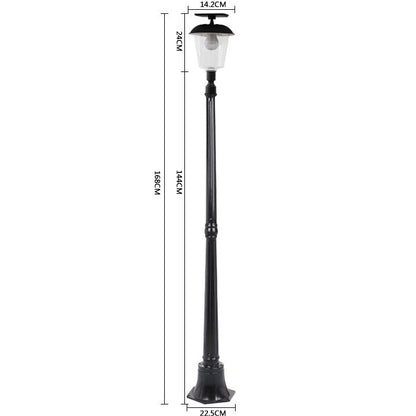 Lampa solara de tip stalp pentru gradina, Flippy, Alb Cald-6