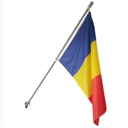 Steag Tricolor Romania, Flippy, Cu bat pentru fixare pe perete, 90 x x260 cm-0