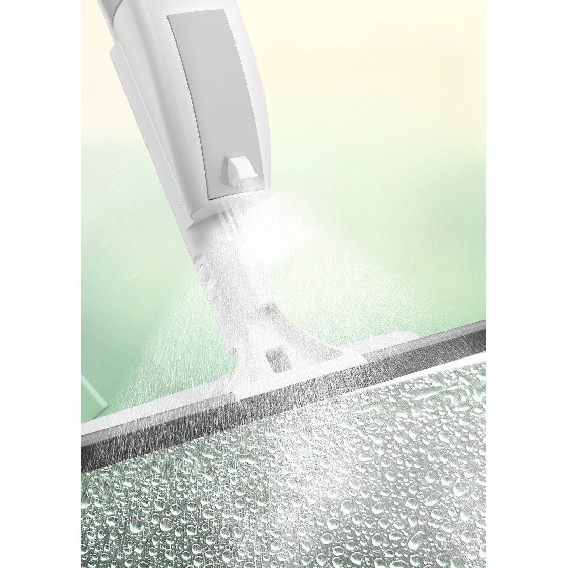 Stergator de Geamuri Flippy, cu Doua Fete, Tija Telescopica, cu Recipient de Lichid, Laveta din Microfibra, Racleta Silicon, 120 cm, Alb-5