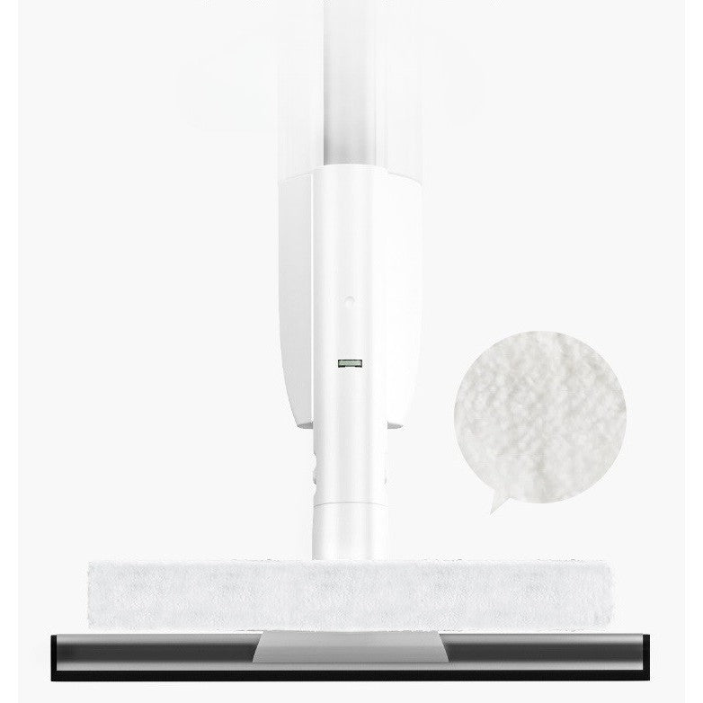 Stergator de Geamuri Flippy, cu Doua Fete, Tija Telescopica, cu Recipient de Lichid, Laveta din Microfibra, Racleta Silicon, 120 cm, Alb-6