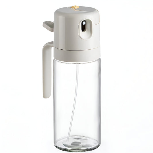 Dispenser pentru Ulei, Flippy, prin Curgere si Pulverizare, Deschidere si Inchidere Automata a Rezervorul, 550mL, 11.4x7.8x22.8cm, Gri-0