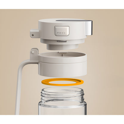 Dispenser pentru Ulei, Flippy, Deschidere si Inchidere Automata a Rezervorul, cu Inductie Gravitationala, 550 ml, 12x7.6x20.5 cm, Alb-1