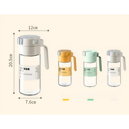 Dispenser pentru Ulei, Flippy, Deschidere si Inchidere Automata a Rezervorul, cu Inductie Gravitationala, 550 ml, 12x7.6x20.5 cm, Alb-7