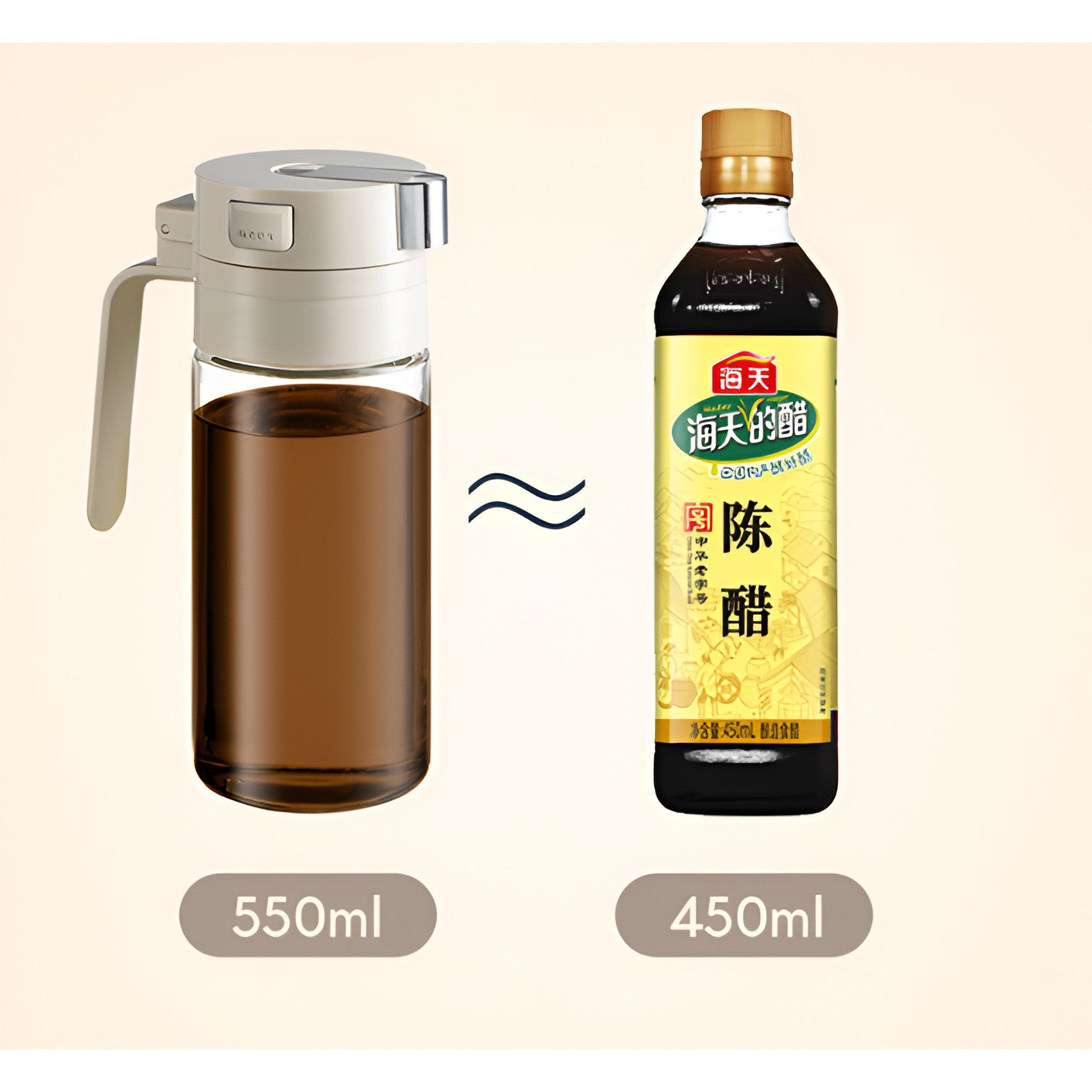 Dispenser pentru Ulei, Flippy, Deschidere si Inchidere Automata a Rezervorul, cu Inductie Gravitationala, 550 ml, 12x7.6x20.5 cm, Alb-13