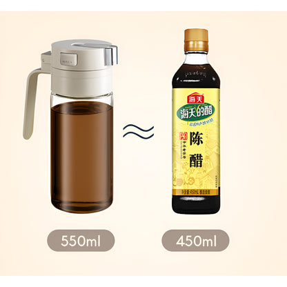 Dispenser pentru Ulei, Flippy, Deschidere si Inchidere Automata a Rezervorul, cu Inductie Gravitationala, 550 ml, 12x7.6x20.5 cm, Alb-13
