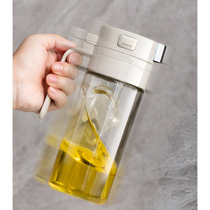 Dispenser pentru Ulei, Flippy, Deschidere si Inchidere Automata a Rezervorul, cu Inductie Gravitationala, 550 ml, 12x7.6x20.5 cm, Alb-14