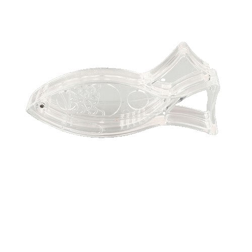 Storcator de Citrice Manual, Flippy, Rezistente, Usor de Folosit si Depozitat, Durabil, Calitativ, 12x5.2 cm, Model Peste, Transparent-0