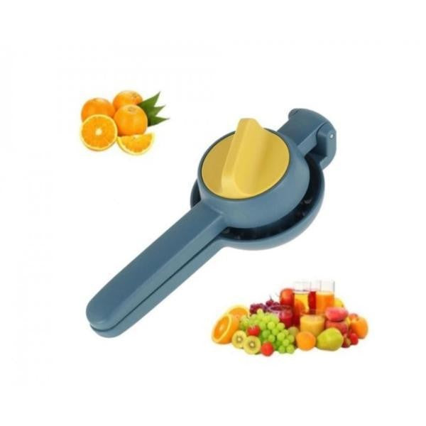 Storcator manual citrice, Flippy, pentru lamai, portocale, cu actiune dubla, usor de utilizat, material ABS rezistent, 8x10x22 cm, albastru-5