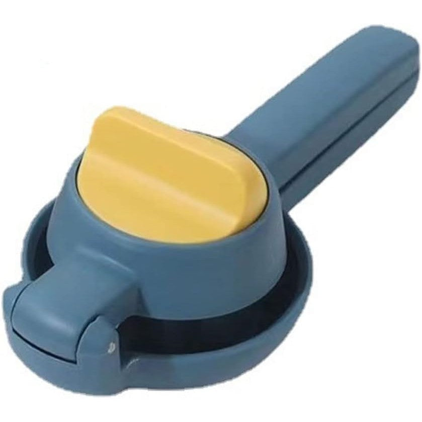 Storcator manual citrice, Flippy, pentru lamai, portocale, cu actiune dubla, usor de utilizat, material ABS rezistent, 8x10x22 cm, albastru-0