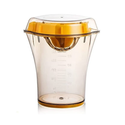 Storcator manual citricie Flippy, cu recipient de 600 ml, 15x8.5x13.5 cm, material ABS, Transparent-10