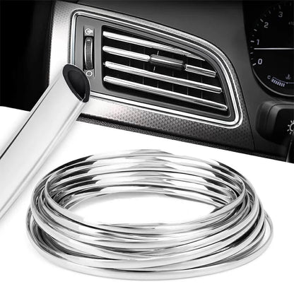 Rola Ornament Auto de tip "U" pentru muchii sau grila ventilatie, 15m liniari, culoare Crom SILVER-0