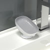Savoniera din Plastic Flippy, cu Ventuza, Design Modern, Gri-0