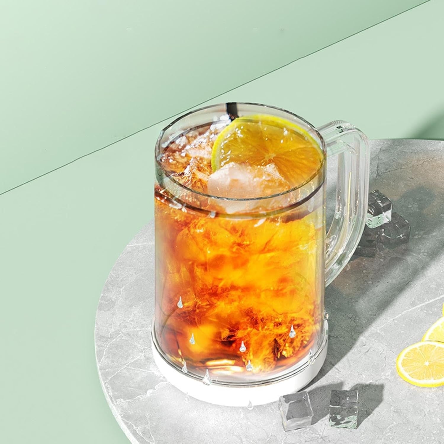 Cana Frigorifica cu Gheata, Flippy, 14.2 x 10.4 x 14.7 cm, Plastic, 800 ml, Transparent-2